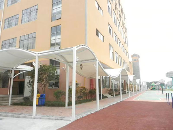 過道天井膜結構雨棚